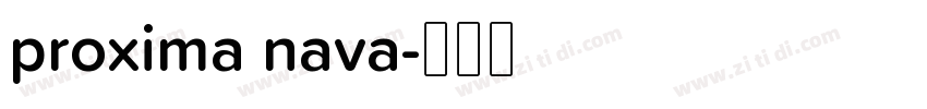 proxima nava字体转换